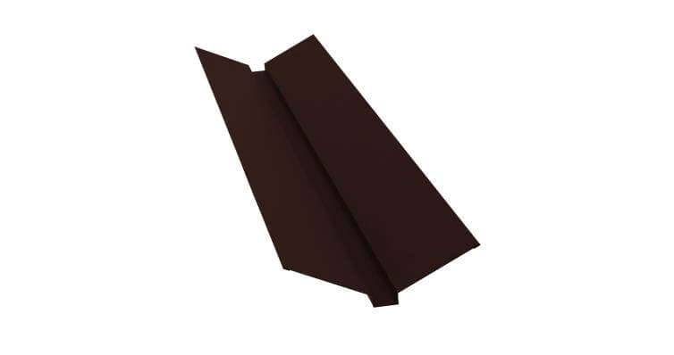 Планка карнизная 100х65 0,5 GreenCoat Pural BT, matt RR 887 шоколадно-коричневый (RAL 8017 шоколад) (2м)