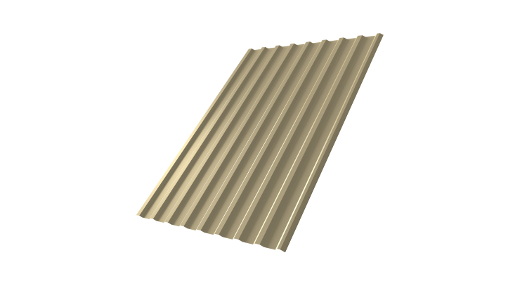 Профнастил С20R 0,45 PE RAL 1014 слоновая кость