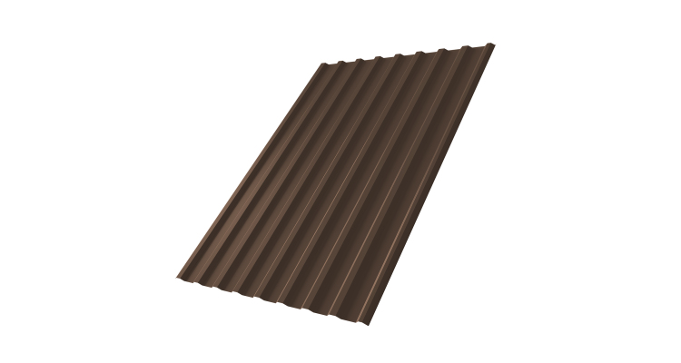 Профнастил С20R 0,5 Satin RAL 8017 шоколад