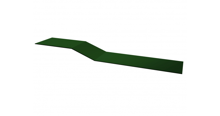 Планка крепежная фальц GL 0,5 Satin с пленкой RAL 6005 зеленый мох