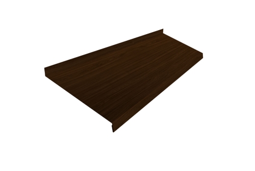 Отлив простой 250мм 0,45 Print Elite Choco Wood TwinColor (2м)