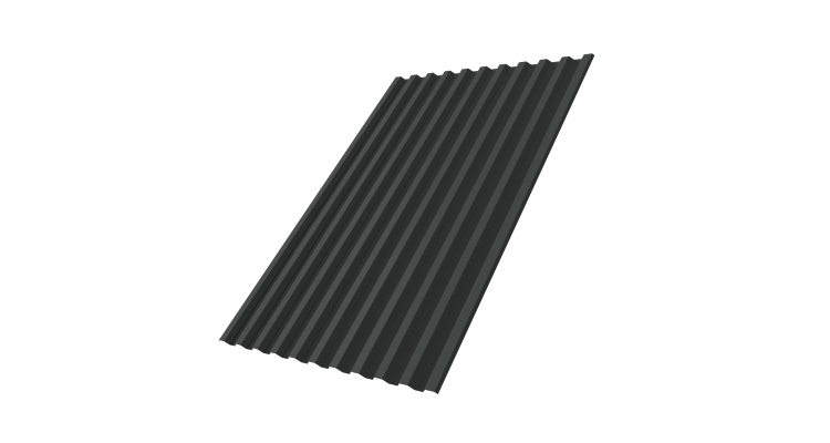 Профнастил С21R 0,5 Velur X RAL 7016 антрацитово-серый