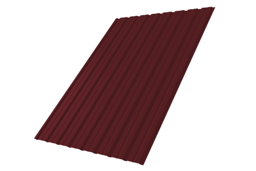Профнастил С10В 0.5 Satin RAL 3005 красное вино