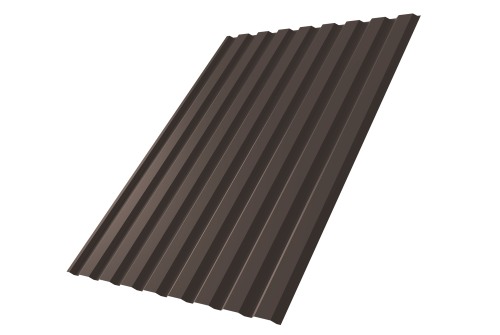 Профнастил С20A 0.5 Drap TX RR 32 темно-коричневый