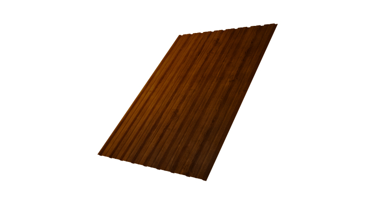 Профнастил С10B 0.45 Print-Double Premium с пленкой Golden Wood Intense F