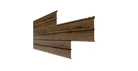 Сайдинг Металл Профиль Lбрус-XL-14х335 (ECOSTEEL_MA-12-Античный Дуб-0.45)