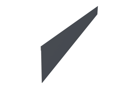 Ламель забора жалюзи Palermo 0,5 Satin RAL 7024 мокрый асфальт