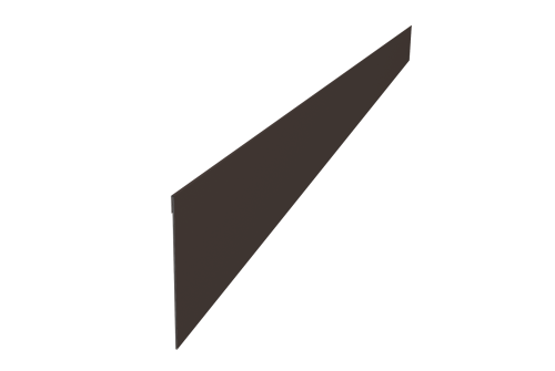 Ламель забора жалюзи Palermo 0,45 PE-Double RR 32 темно-коричневый