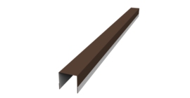 Планка вертикальная обратная для забора жалюзи Palermo 0,45 Drap RAL 8017 шоколад (1,8м)